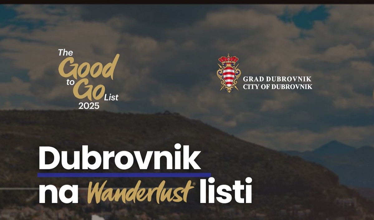 Dubrovnik na prestižnoj Wanderlust listi “Good To Go” destinacija za 2025. godinu
