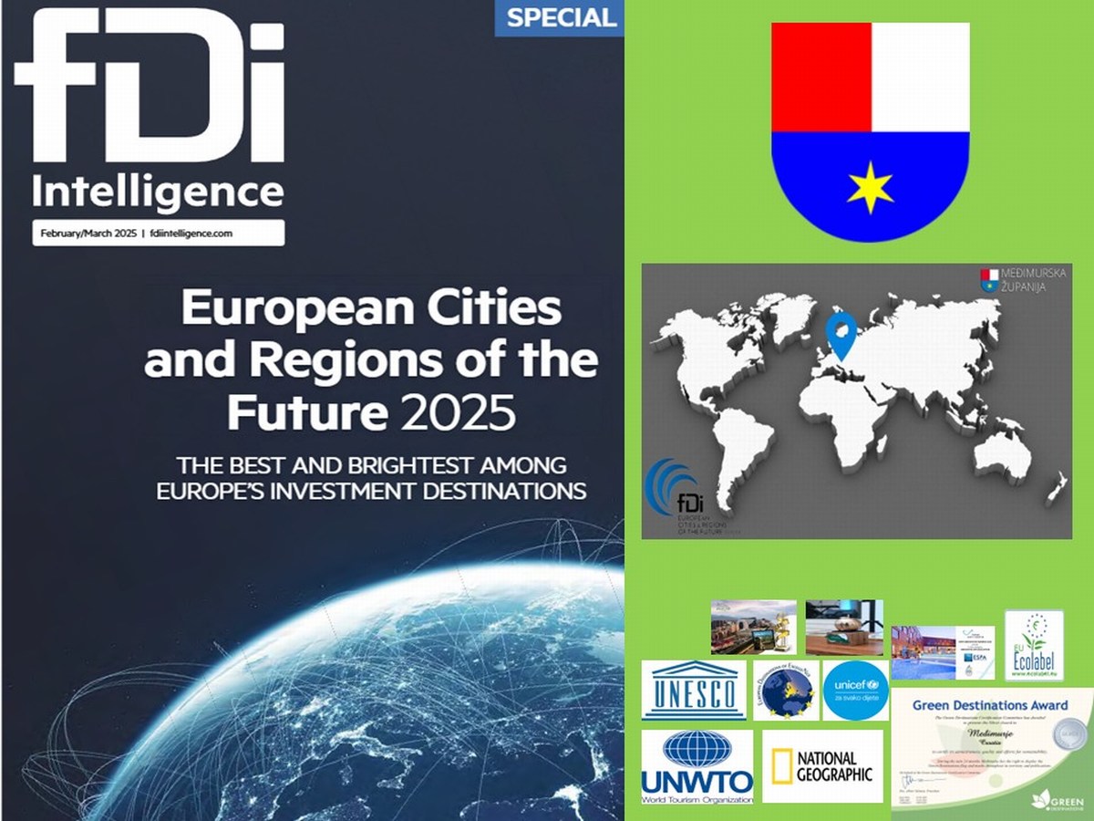 Prestižni Financial Times Međimursku županiju ponovo uvrstio među najbolje regije budućnosti