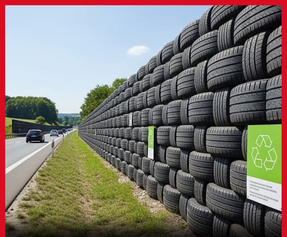 Od deponija do zaštite od buke: Kako Česi od starih guma rade barijere protiv buke