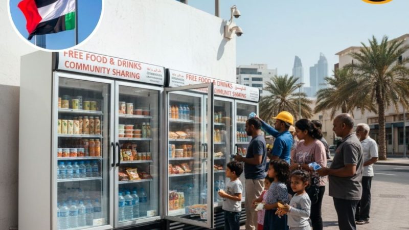 U Dubaiju su na ulicama postavljeni zamrzivači opskrbljeni besplatnom hranom i hladnim pićima