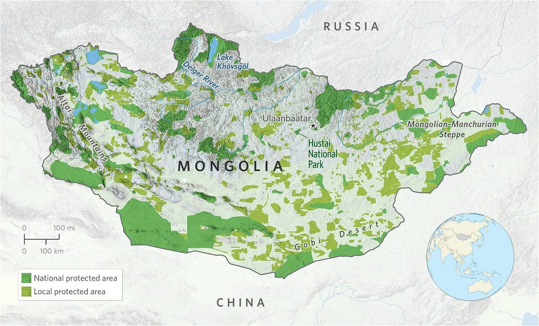 Mongolija štiti trećinu prirode svoje zemlje!