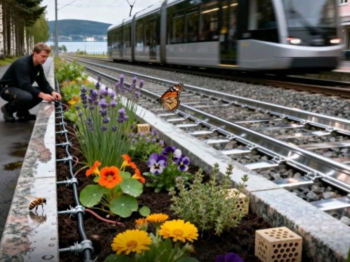 Norveški gradovi sade cvijeće uz tramvajske pruge