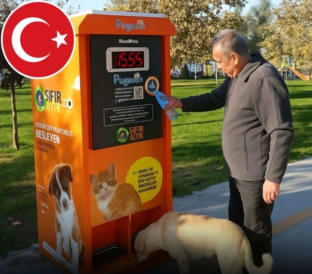 Automati u koje se ubacuju plastične boce ne izbacuju novac, već hranu za pse i mačke!