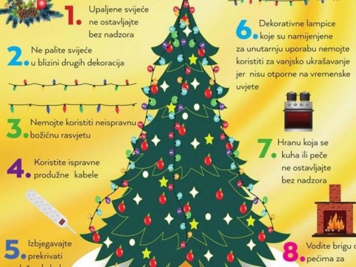 Spriječimo požare u vrijeme blagdana – sigurnost na prvom mjestu