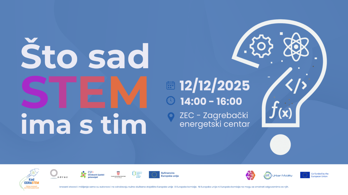 Poziv na javno događanje “Što sad STEM ima s tim?”