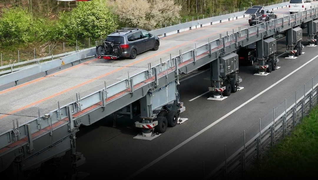 U Švicarskoj koriste mobilni nadvožnjak za nesmetano odvijanje prometa