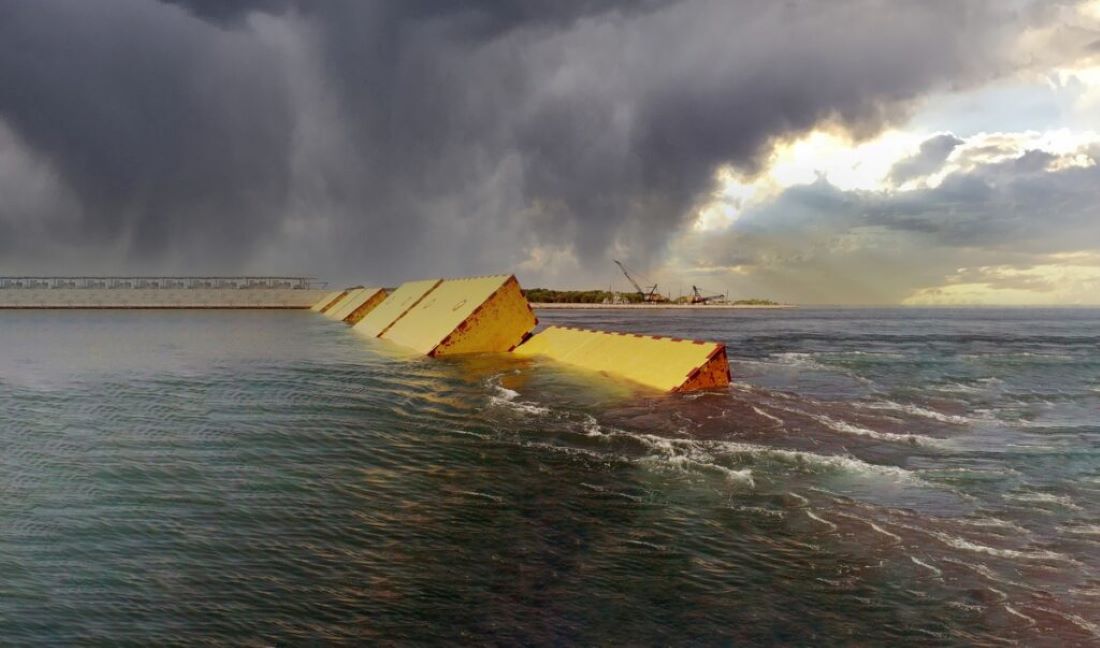 Venecijanski sustav zaštite od poplava sve se više podiže kako voda nastavlja rasti