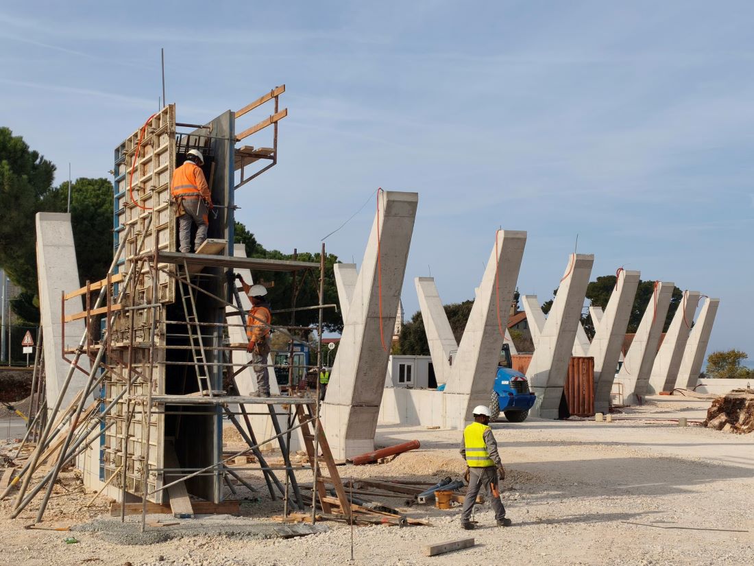 Napreduje izgradnja novog autobusnog kolodvora na Concetti u Rovinju