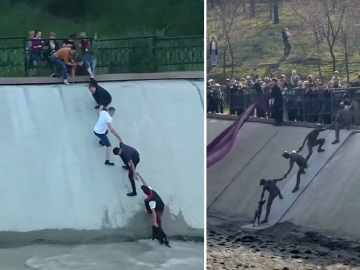 Spašavanje psa u Kazahstanu ovjekovječeno spomenikom