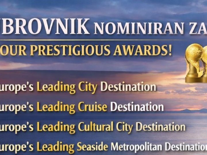 Dubrovnik nominiran za čak četiri prestižne nagrade World Travel Awards 2026!