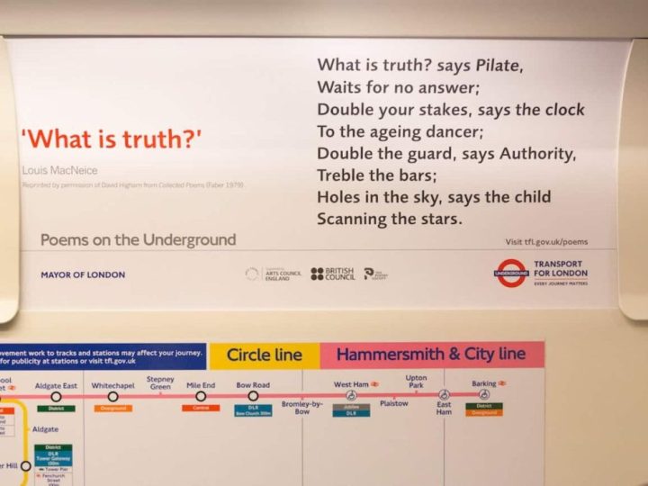 Četrdeset godina poezije u londonskoj podzemnoj željeznici