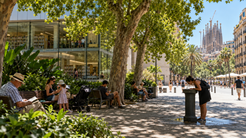 Barcelona ima više od 500 utočišta od vrućine: knjižnice, škole i trgovine postale su dio klimatske infrastrukture