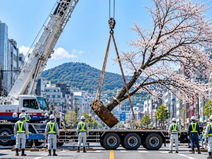 Japanci ne ruše stabla koja im smetaju – jednostavno ih presele na drugo mjesto