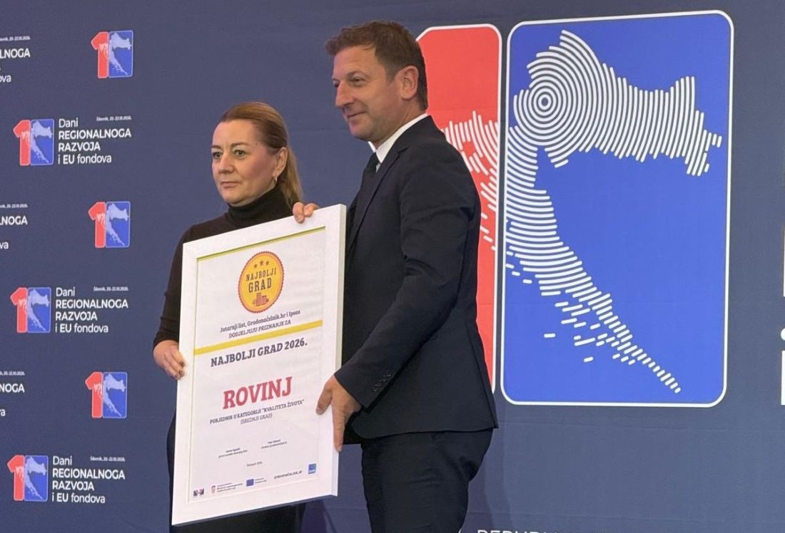 Rovinj-Rovigno proglašen najboljim srednjim gradom u Hrvatskoj po kvaliteti života