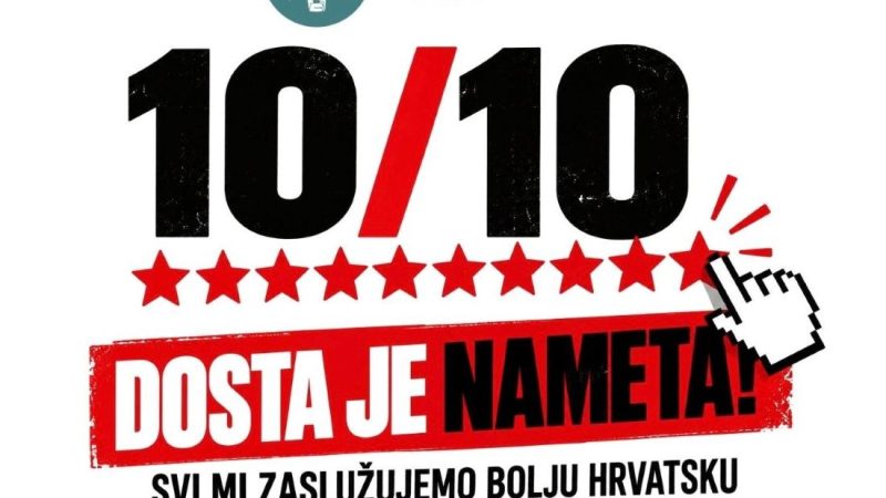 Poziv na sudjelovanje i podršku prosvjedu „Dosta je!“ – 10. listopada u Zagrebu