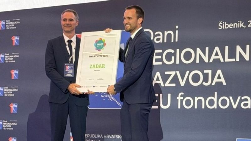 Zadar osvojio titulu najboljeg hrvatskog grada u kategoriji Smart City